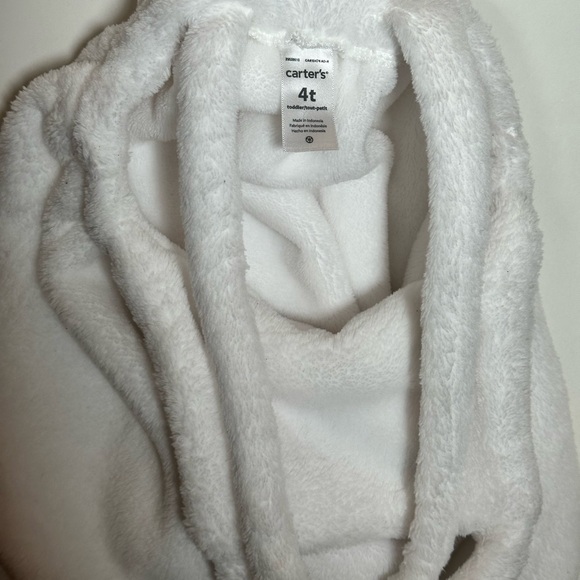 Carter's Toddler Girls’ Soft White Faux Fur Bunny Dress Size 4T - Picture 6 of 6